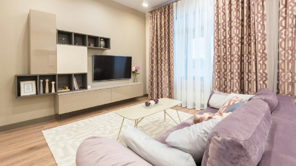 Leave Floor Space Around the Rug