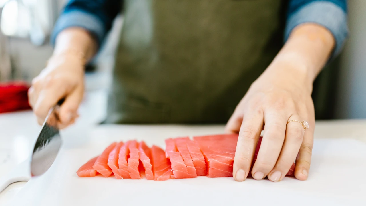 fresh sashimi grade tuna